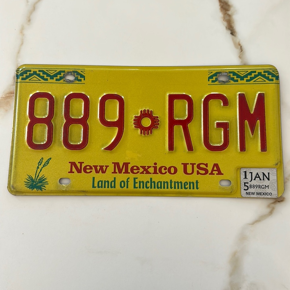 New Mexico License Plate